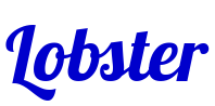 Lobster Schriftart