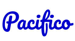 Pacifico Schriftart