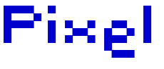 Pixel Schriftart