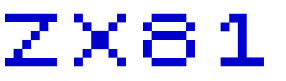 ZX81 Schriftart