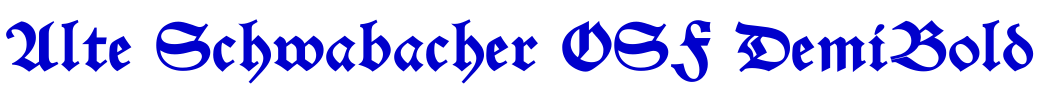 Alte Schwabacher OSF DemiBold Schriftart