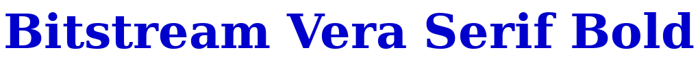 Bitstream Vera Serif Bold Schriftart