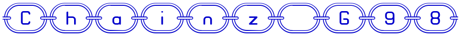 Chainz G98 Schriftart