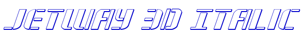 Jetway 3D Italic Schriftart