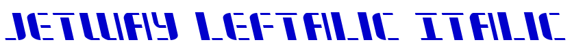 Jetway Leftalic Italic Schriftart