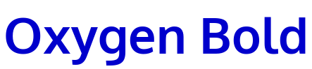 Oxygen Bold Schriftart