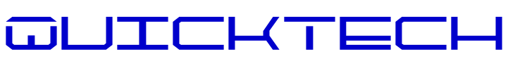 QuickTech Schriftart