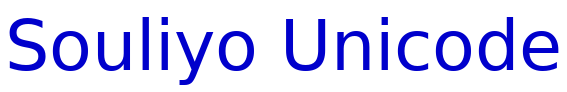 Souliyo Unicode Schriftart