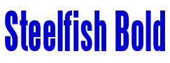 Steelfish Bold Schriftart