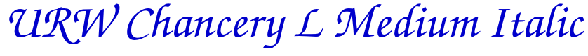 URW Chancery L Medium Italic Schriftart