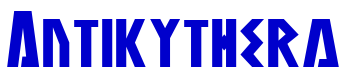 Antikythera Schriftart