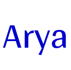 Arya Schriftart