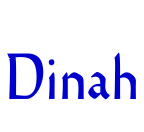 Dinah Schriftart