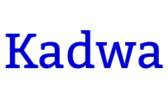 Kadwa Schriftart