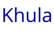 Khula Schriftart