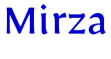 Mirza Schriftart