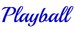 Playball Schriftart