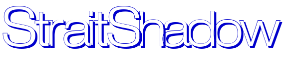 StraitShadow Schriftart