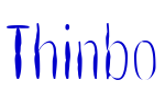 Thinbo Schriftart